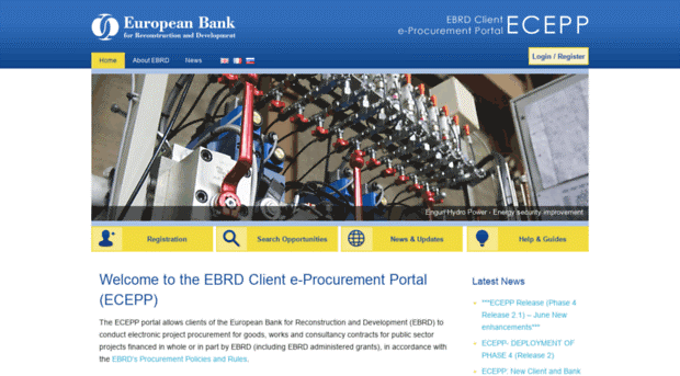 Portal de Procurement do Banco Europeu