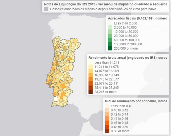 Mapa de Portugal