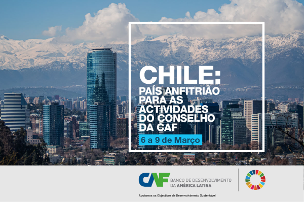 Imagem da cidade do Chile com arranha céus.
