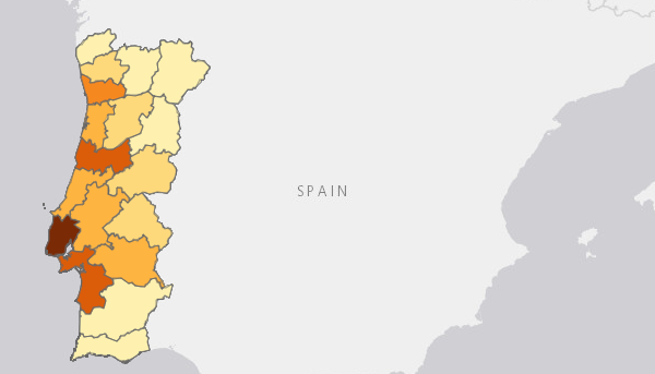 Mapa de Portugal