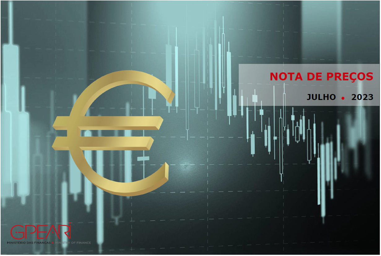Imagem de gráfico em fundo e símbolo de euro do lado esquerdo.